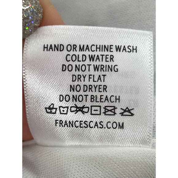 Miami Maxi Dress M Francesca’s Hi/Lo Ruffled Hemline Wrap Around Flutter Sleeves - Picture 15 of 15